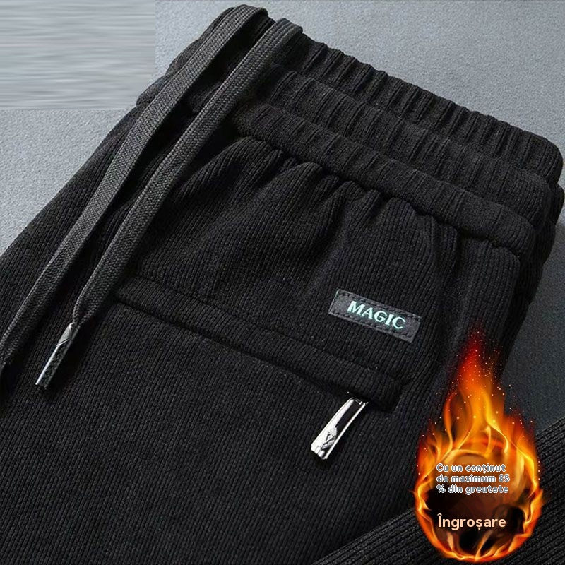 🔥🤩【M-5XL】Pánske jesenné a zimné manšestrové rovné voľné nohavice na voľný čas