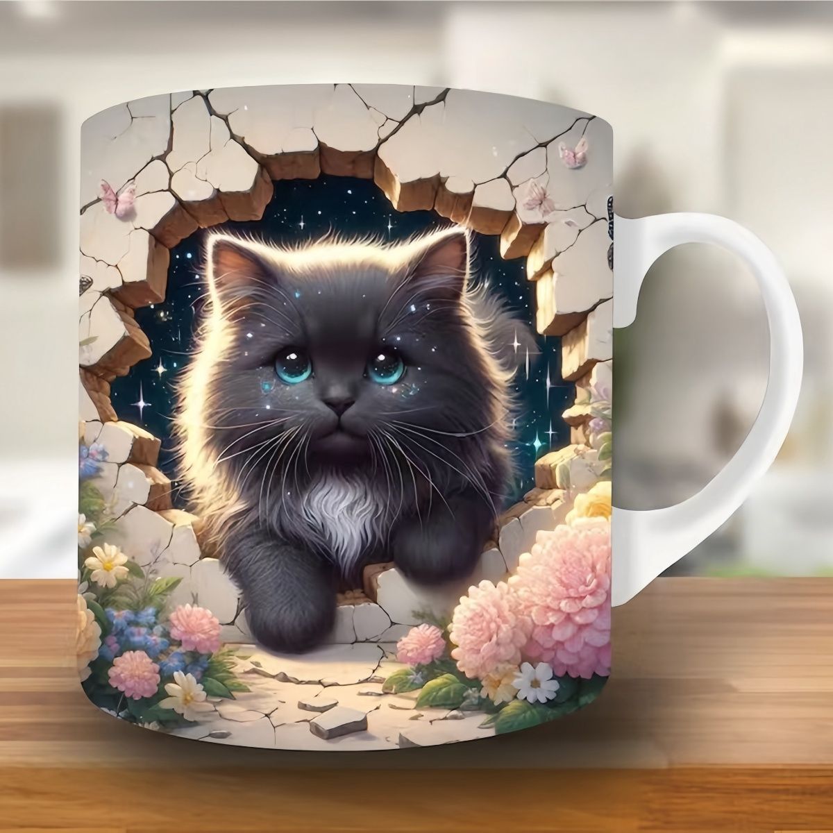 🎁 Kreatívny hrnček na kávu s mačkou, vynikajúci darček