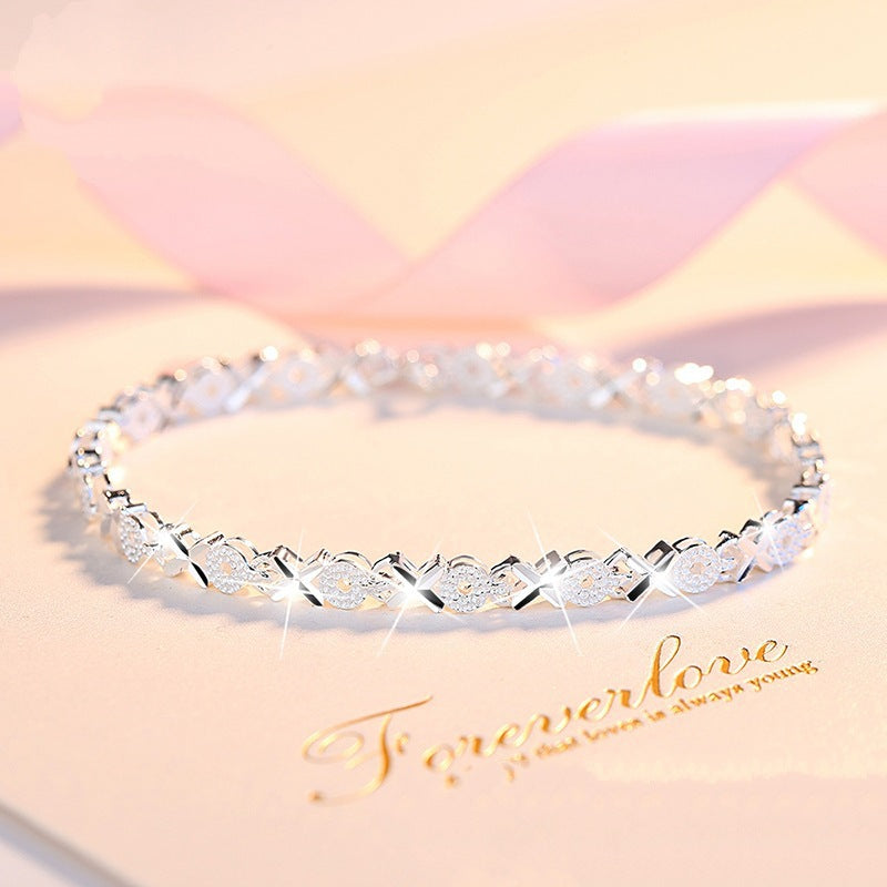 😀👉💖🍀Náramek Love New Fashion 925 Sterling Silver pro ženy