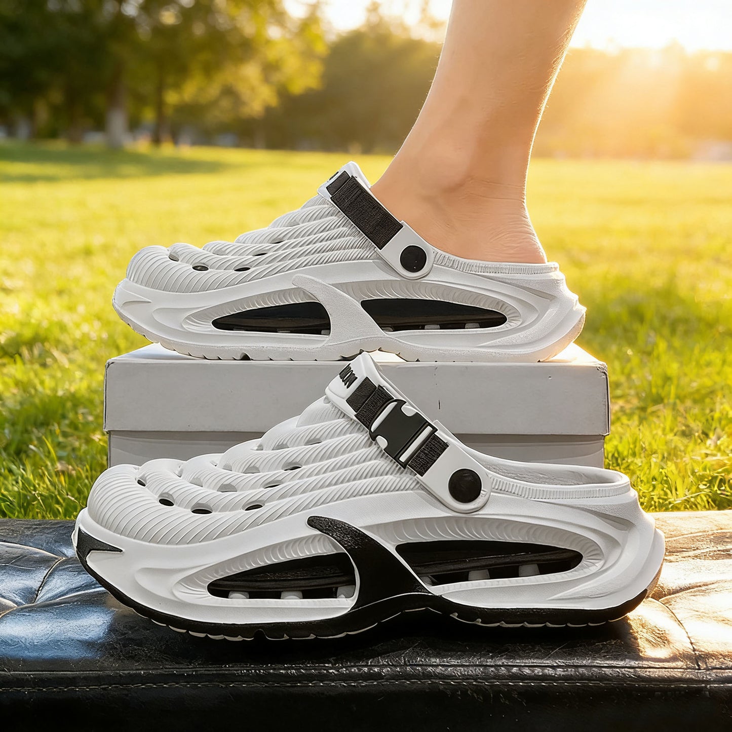 👟50% SLEVA🌬️Pánské sandály 2 v 1 pro všeobecné použití - silná podrážka z EVA, protiskluzové a extrémně lehké, prodyšné🏃♂️