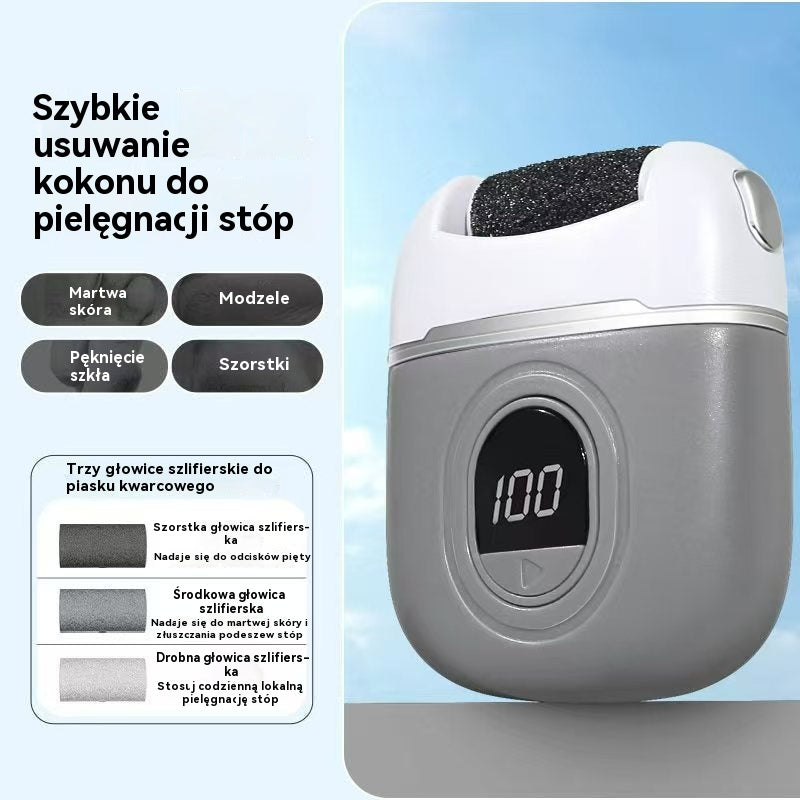 🦶🛁✨🔥Nowe elektryczne kółko do pedicure, usuwające martwy naskórek z pięt, elektryczne kółko do pedicure