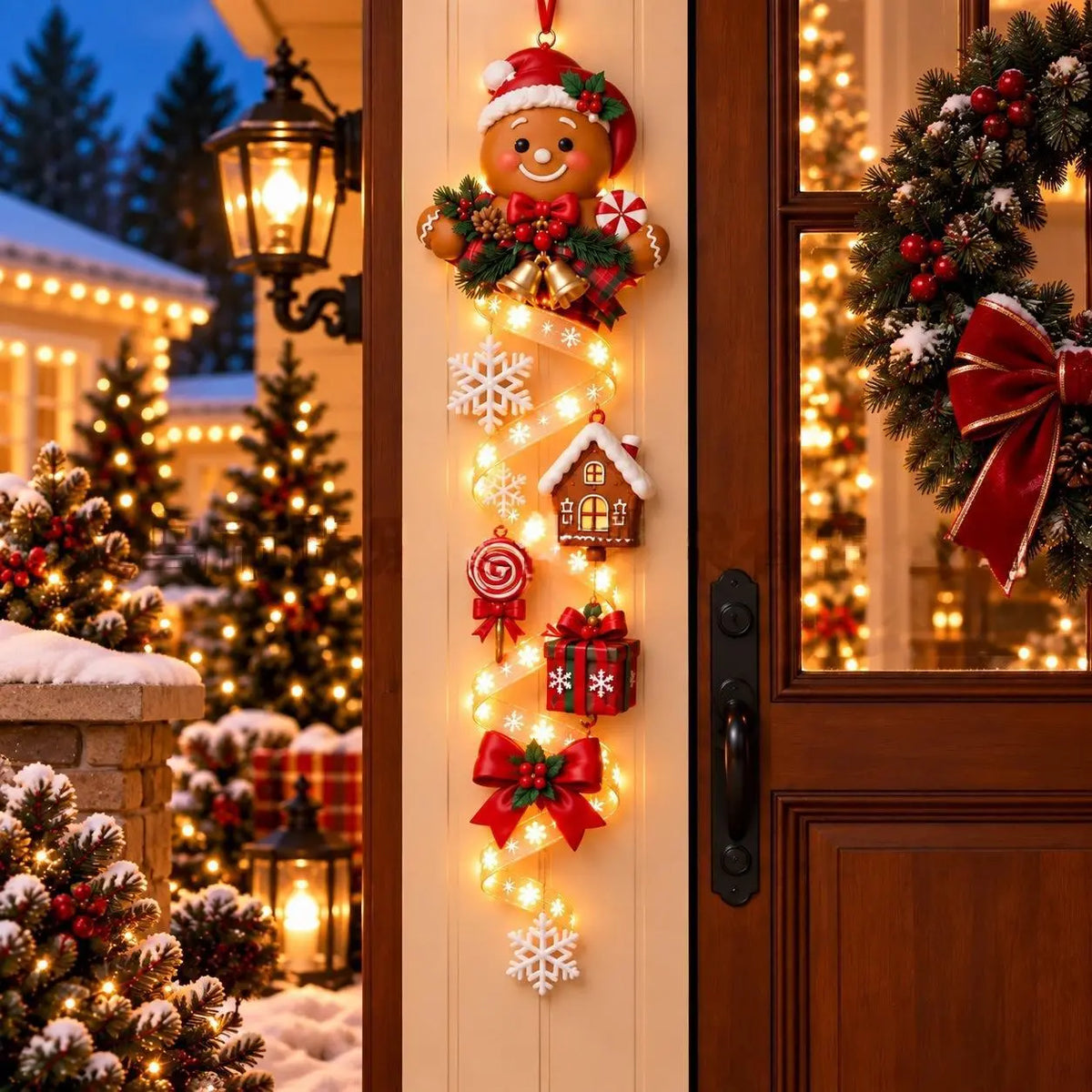 Vánoční ozdoby – sněhulák, Santa Claus, perníkový muž