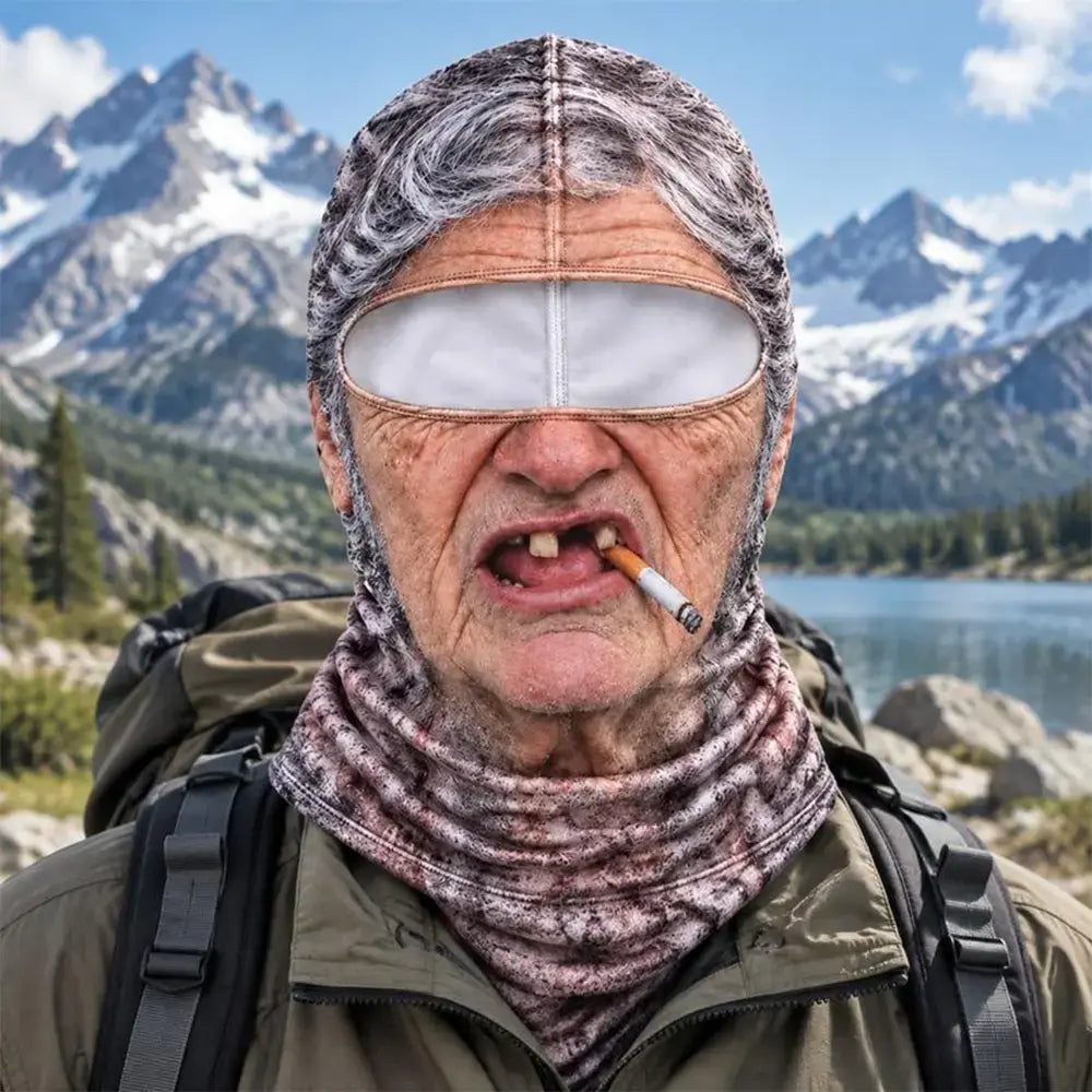 🔥1 kusy 540Kč😎3D zábavná a teplá obličejová maska pro zimní outdoorové sporty