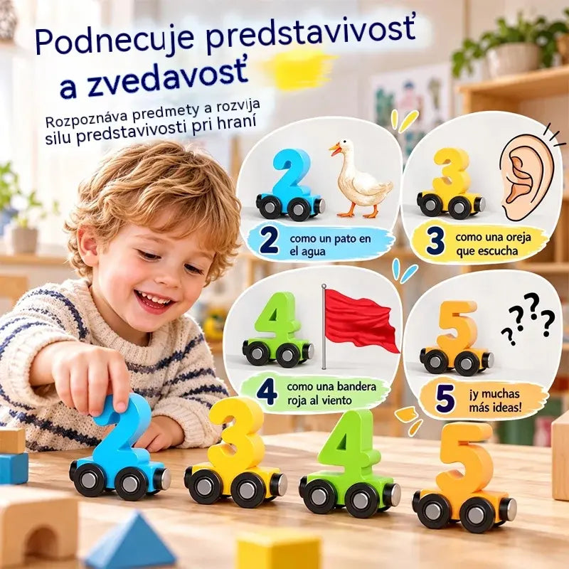 🔥Kup 1, druhý získáš zdarma🔥Dvě sady 650🚂 Magnetický číselný vláček pro děti | Vzdělávací stavebnice pro učení hrou