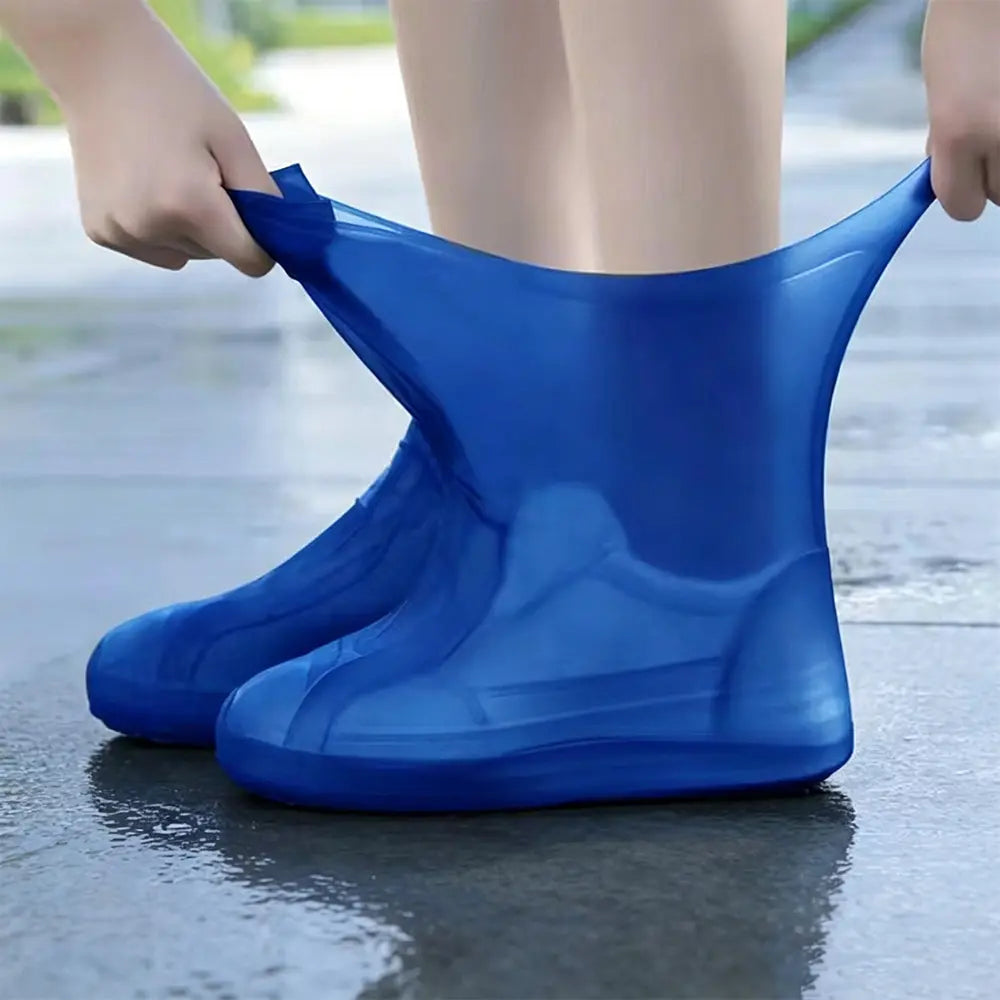【28-47】Chraňte své tenisky před promočením! Odolné nepromokavé návleky na boty: protiskluzové a skladné – ideální pro nošení v tašce 🌧️