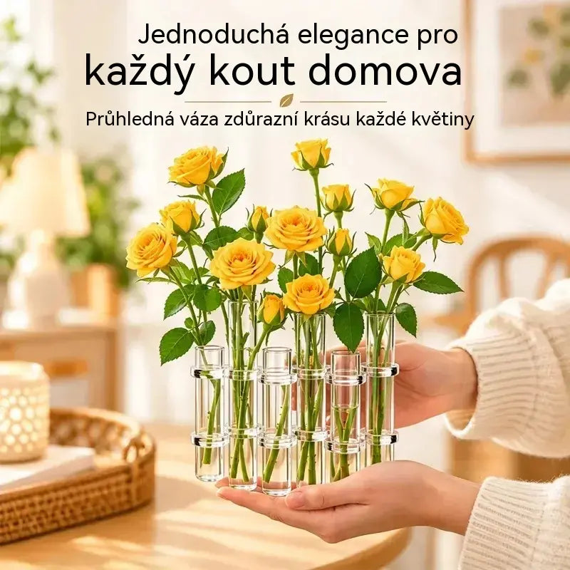 6 kusy 630 Kč 💐Skleněná váza ve stylu zkumavky