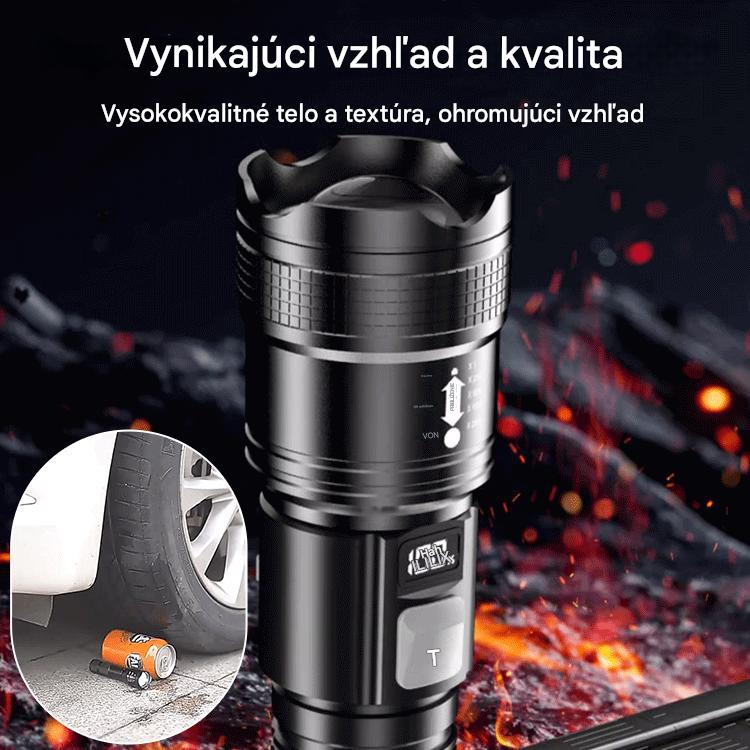 🆕🔦 Nové vonkajšie hliadkovacie svetlo, výkonná baterka s dlhým dosahom