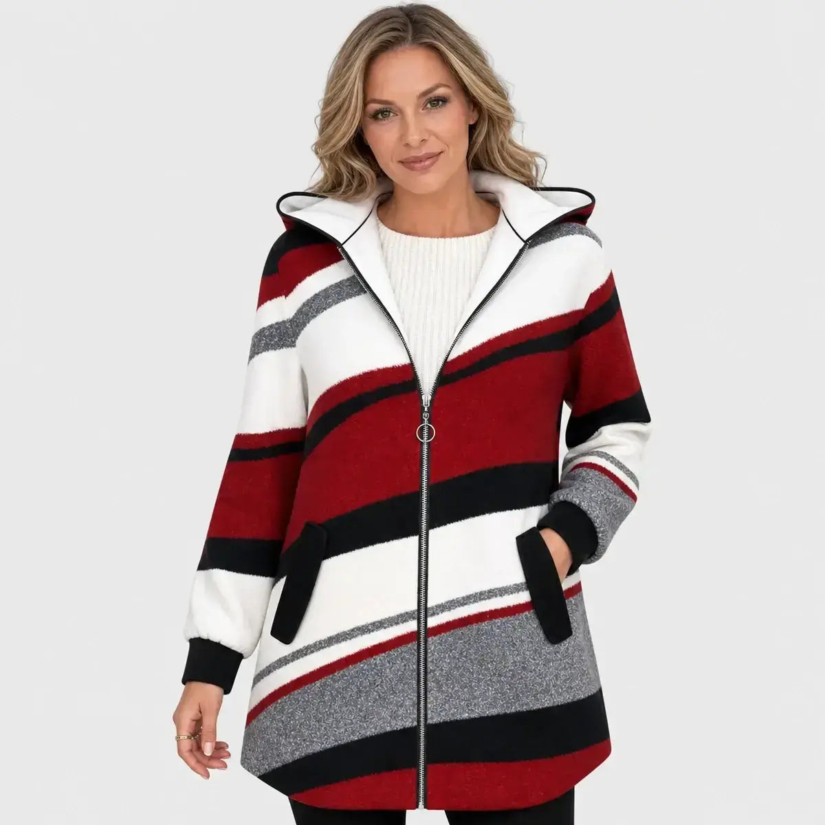 š49% DE DESCUENTO - ćS-3XLćNueva chaqueta con capucha de invierno para mujer