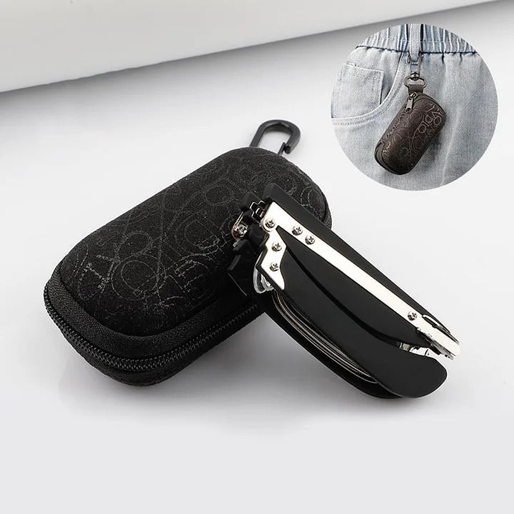 Skládací brýle na čtení s anti-modrým světlem a pouzdrem