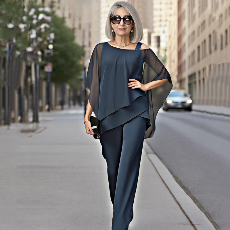 ⏳Oferta limitada⏰【50-120KG】👚👖Set 2 piezas mujer – Blusa + Pantalón, piel suave, hombros fuera ✅ Ideal para junio ☀️¡Cómodo y fresco!