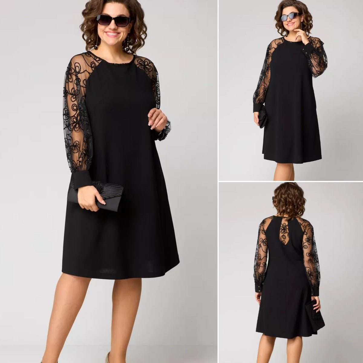 💖💖【S-5XL】🍁🍂Υψηλής ποιότητας κομψό φόρεμα νέου στυλ φθινοπώρου και χειμώνα