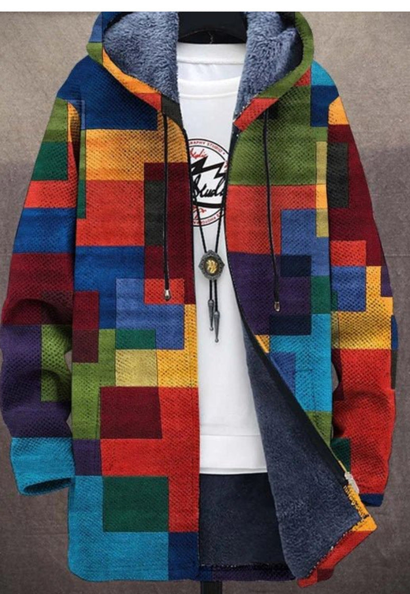 【S-4XL】Muška ležerna topla jesensko-zimska jakna od debele vune i baršuna za veće veličine