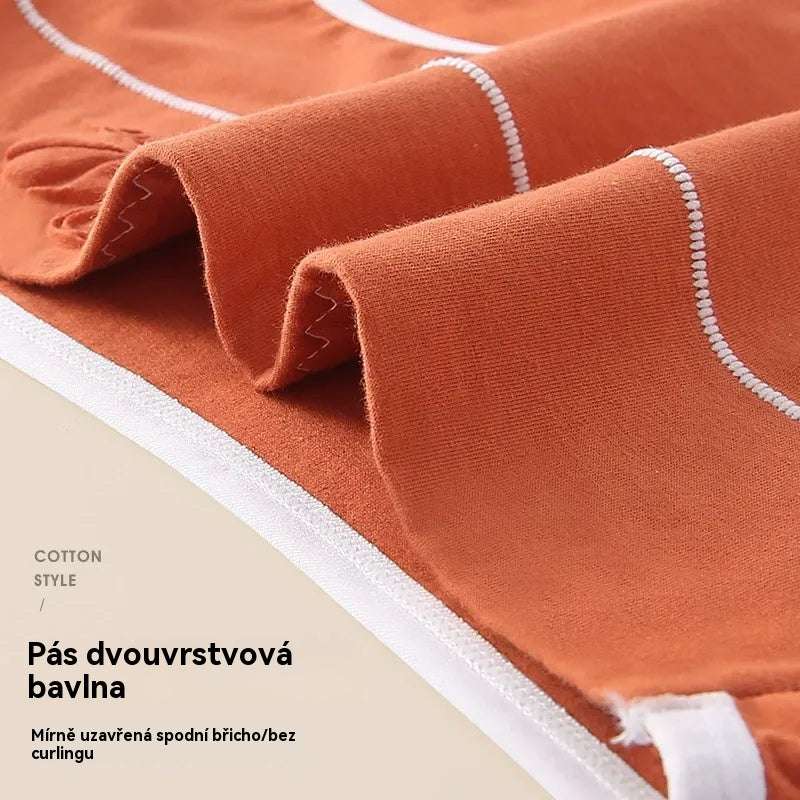 🎁✨🩲Dámské spodní prádlo z čisté bavlny s vysokým pasem, reguluje bříško, je prodyšné a pohodlné.