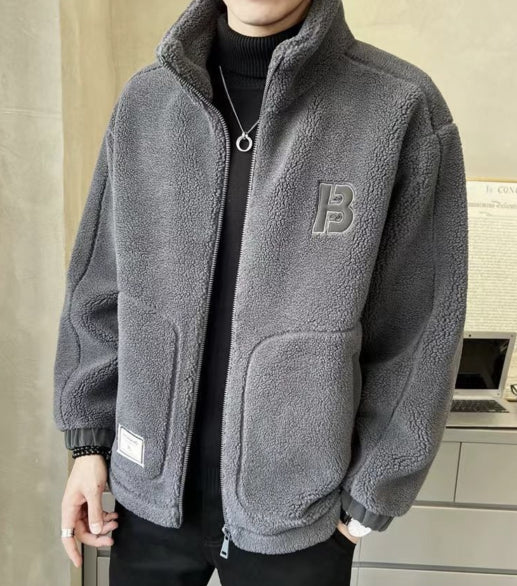 ⛄【L-6XL】Chaqueta de forro polar de invierno, abrigo de algodón, abrigo acolchado de lana de oveja, abrigo cálido