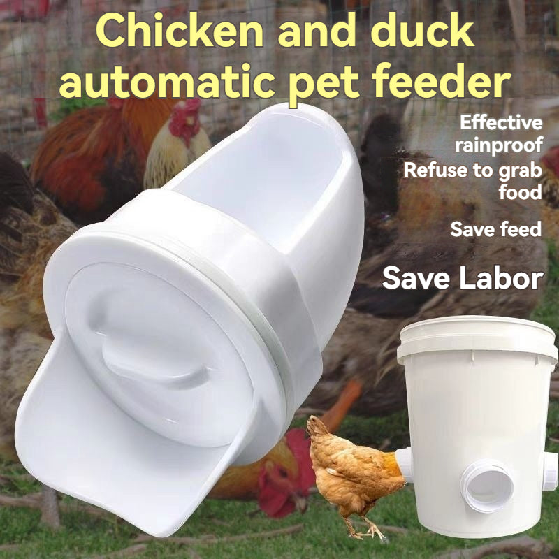 🐓【Perforátor + 10 podavačů】Automatický podavač kuřat, kachen a hus