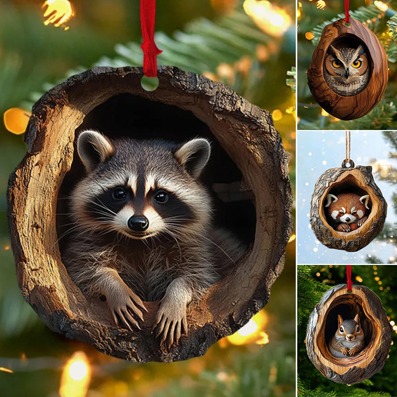 【10 τεμάχια】🎄Ζώα για διακόσμηση χριστουγεννιάτικου δέντρου. Μικρά στολίδια ζώων