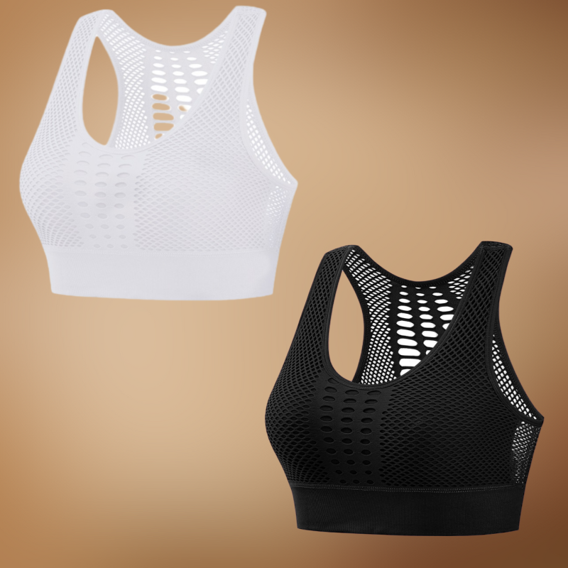 45KG-85KG【M~3XL】✨【Balení 2 kusů】Dámská prodyšná sportovní podprsenka bez kostic, plus velikosti