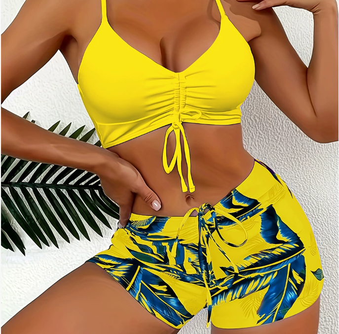 🏊👙🌴 Elegantné plavky s potlačou pre väčšie veľkosti