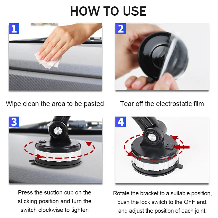 🚗Soporte para teléfono para automóvil multifuncional, ¡puede soportar hasta 5 kg!