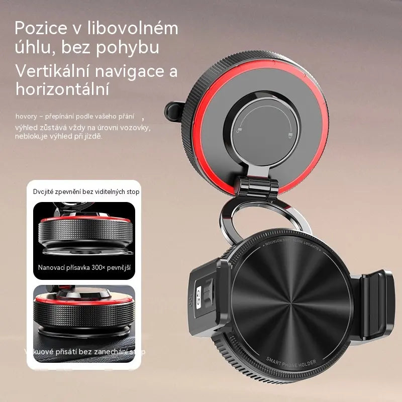 📱 Sleva 50 %! Držák telefonu do auta s přísavkou a magnetickou silou 20 N, teleskopickým ramenem a otočením o 360°. Stabilní a skládací! ✨🚗