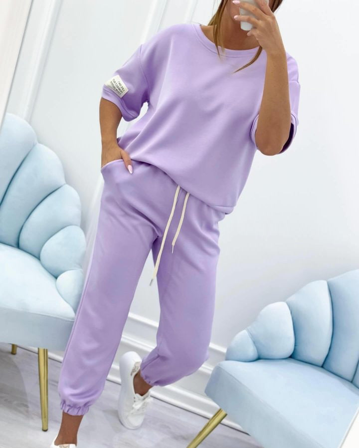 ⏰¡Oferta por tiempo limitado!⏳Conjunto casual de top y pantalón de algodón puro para mujer (S-5XL)