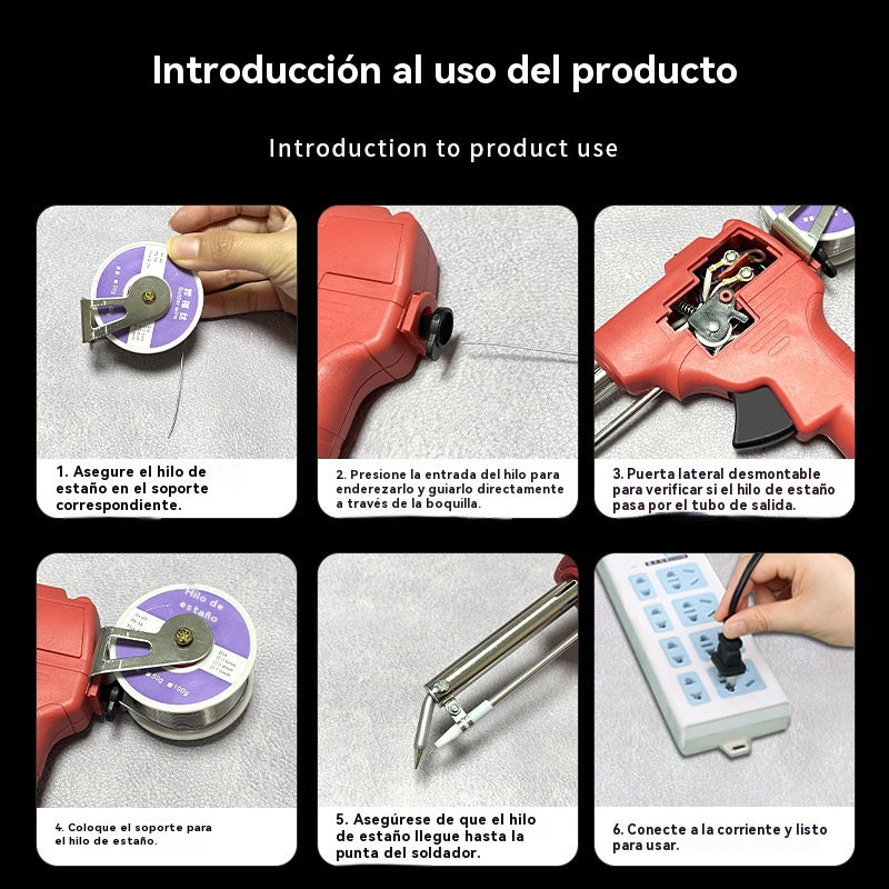 🔥【Pistola de soldar + rollo de soldadura * 1】Pistola de soldar eléctrica manual, set de soldadura automático