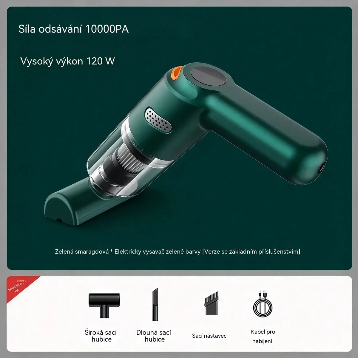 🚗✨ Výkonný akumulátorový vysavač do auta – Kompaktní, bez kabelů a výkonný