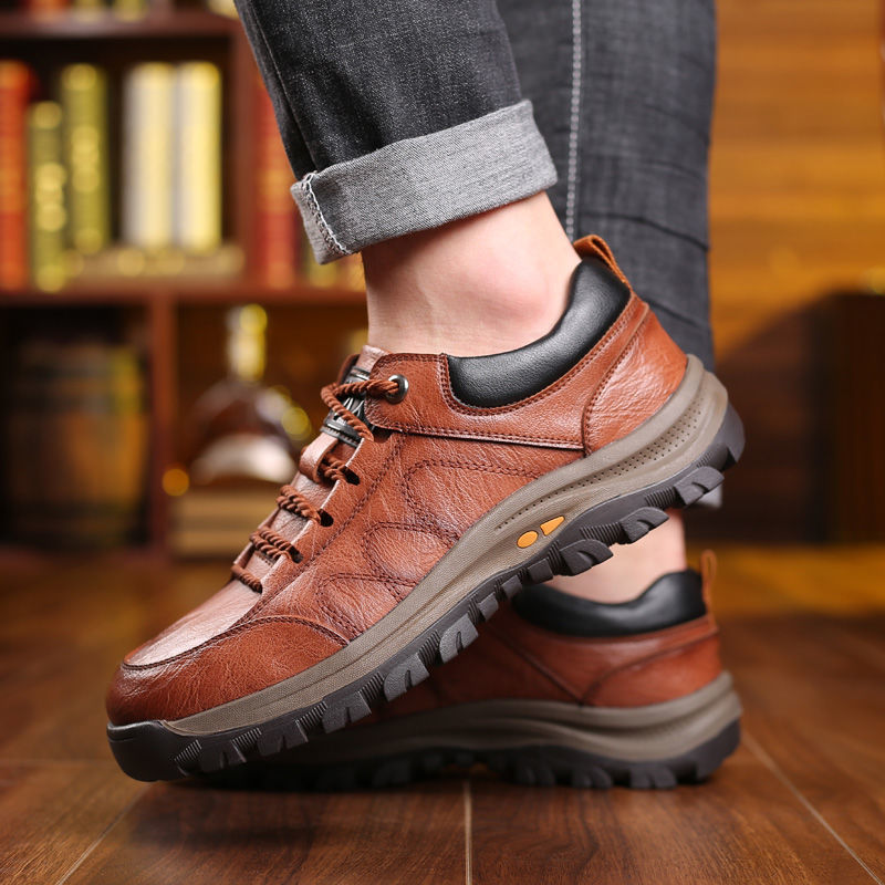 🔥👞 Nuevos zapatos de piel de hombre de moda para otoño, extremadamente cómodos.