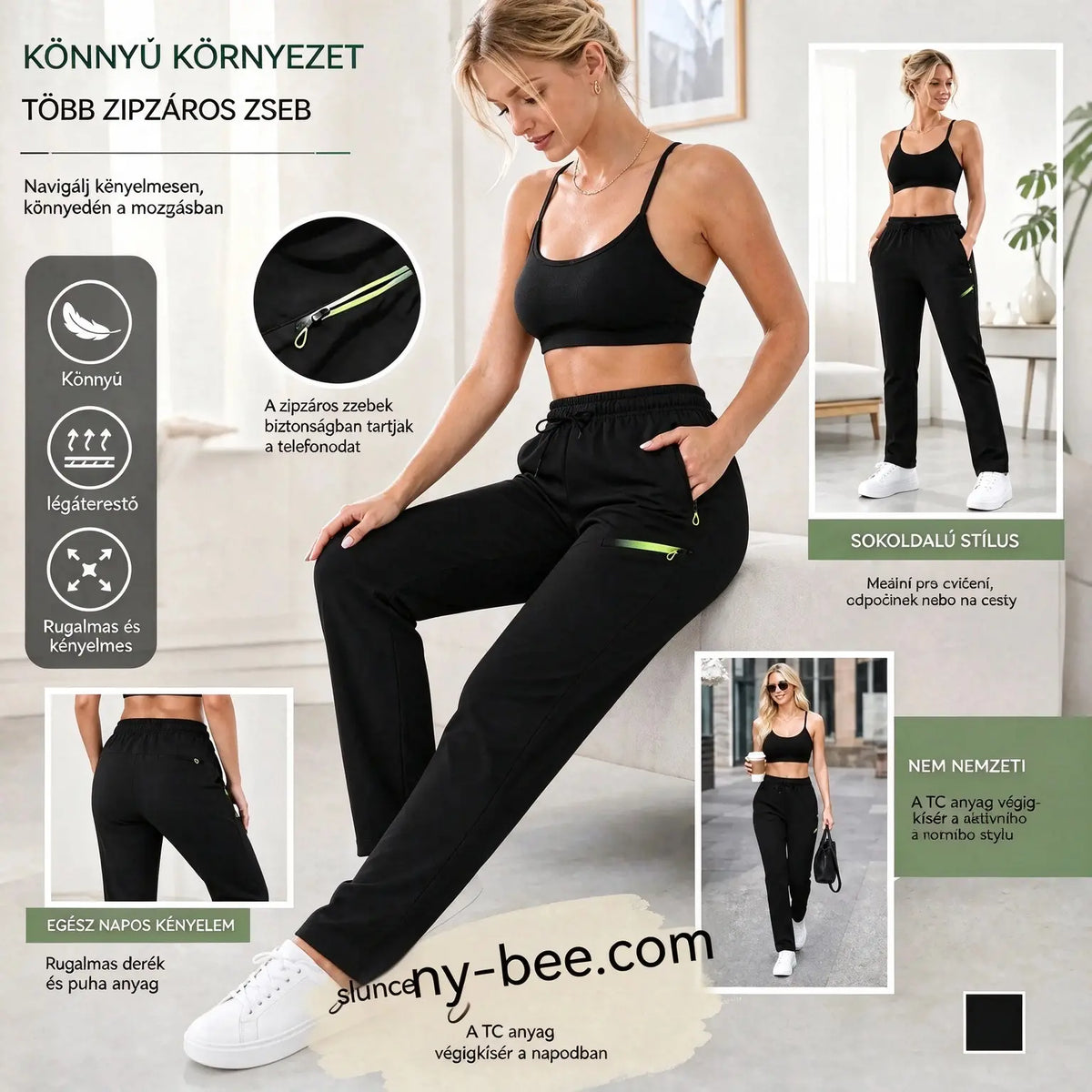 ⏳ Korlátozott ideig tartó ajánlat 🔥【XS-2XL】 Női, egyenes szabású cargo nadrág – Gumis derékrész; tökéletes munkához, utazáshoz és mindennapi viseletre 👖✨