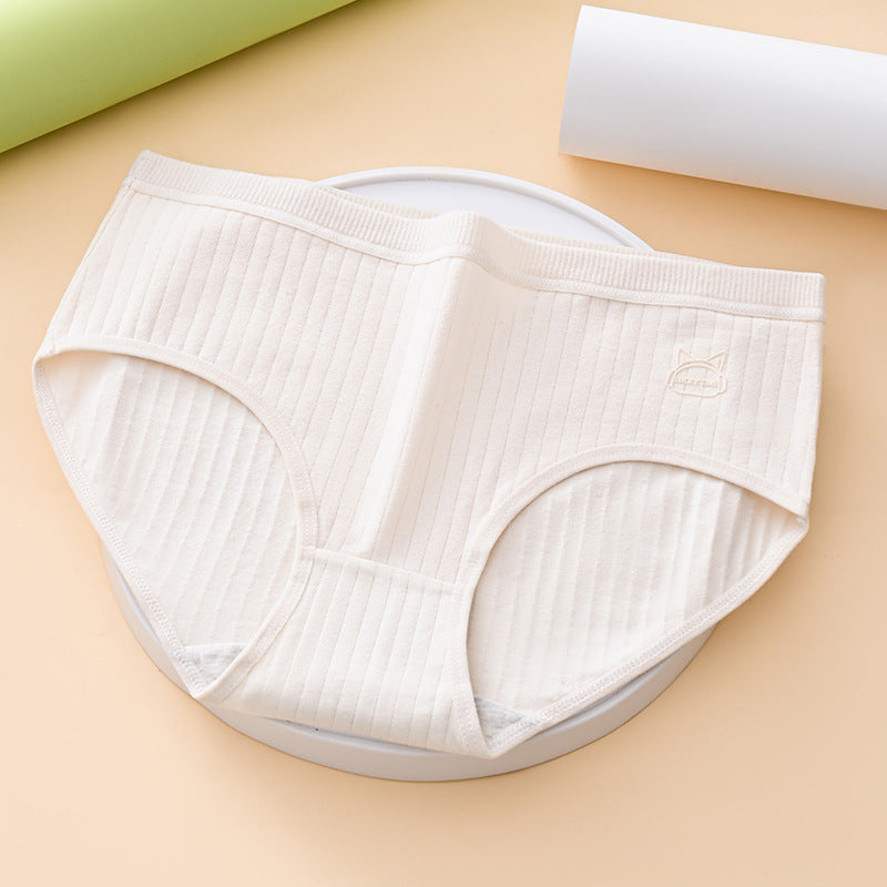 (7 ks)- Dámske jednoduché a pokročilé antibakteriálne spodné prádlo s vysokým pásom, vhodné pre ženy s hmotnosťou