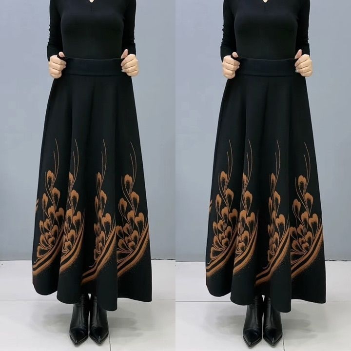 👗🎀【S-3XL】Falda de lana para mujer de otoño e invierno