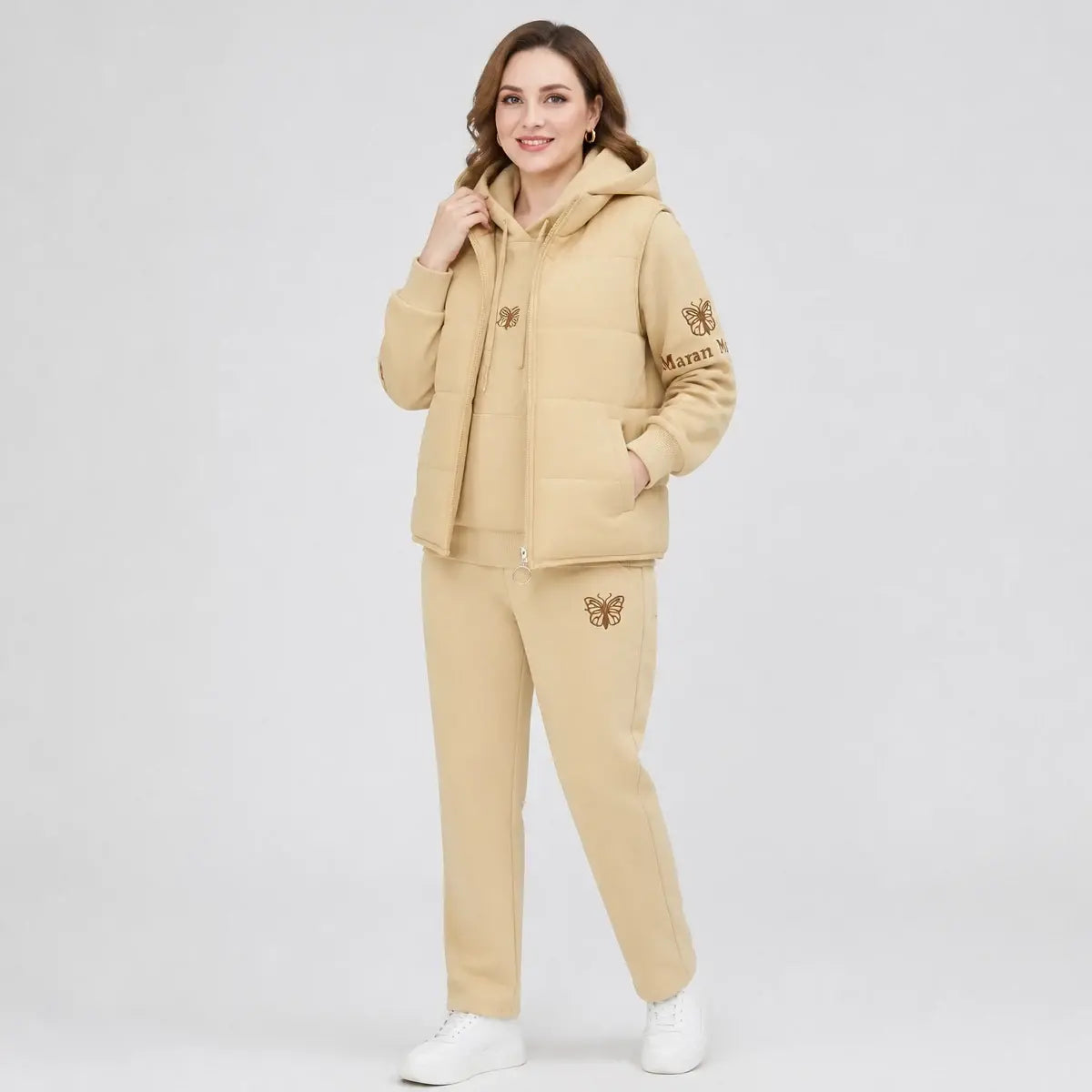 【M-4XL】💟💞Nový třídílný ležérní set (vesta + top + kalhoty) – Kolekce 2026