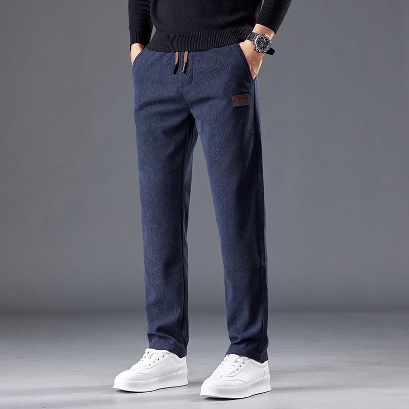 🔥🔥【M-5XL】Nowe, wysokiej jakości spodnie z czystej bawełny z podszewką z polaru, grube i wygodne, swobodne i uniwersalne