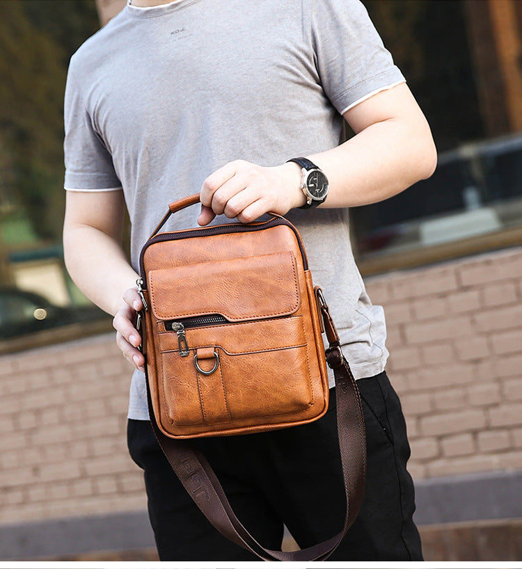 👜 Bolso casual de piel de vacuno para hombre