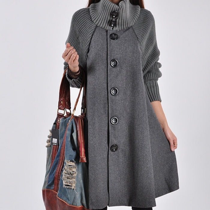 👗【M-5XL】Nový dámsky ležérny kabát strednej dĺžky