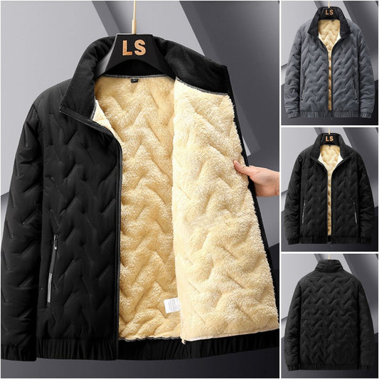 🔥🔥【M-5XL】 Pánska veľká zamatová zimná bunda zo zahustenej bavlny