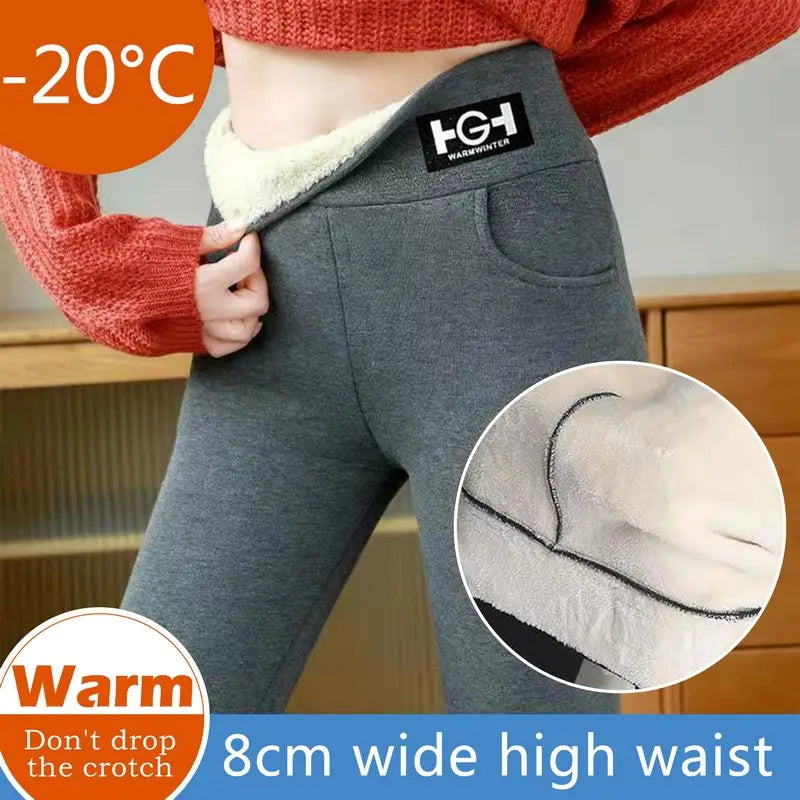 🌈🌟🔥【M-3XL】Svrchní oblečení z ovčí vlny s tlustým sametem, legíny z rakouského sametu na podzim a zimu