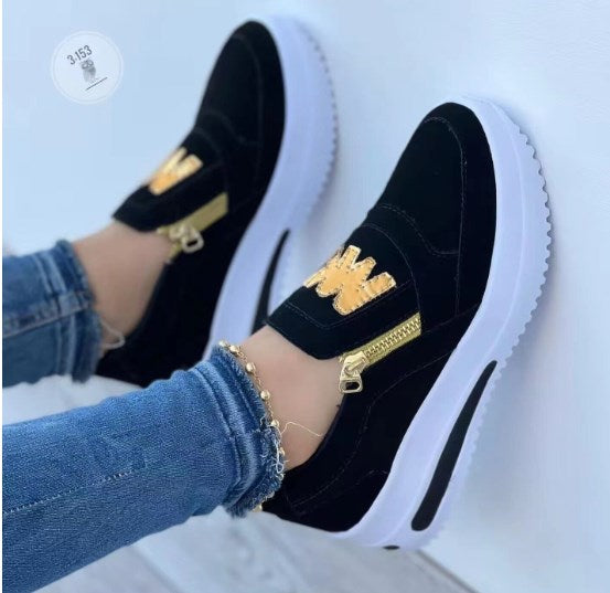 🔥【Sleva 50 %】🔥【Velikosti 35-43】Dámské volnočasové boty na platformě se zipem