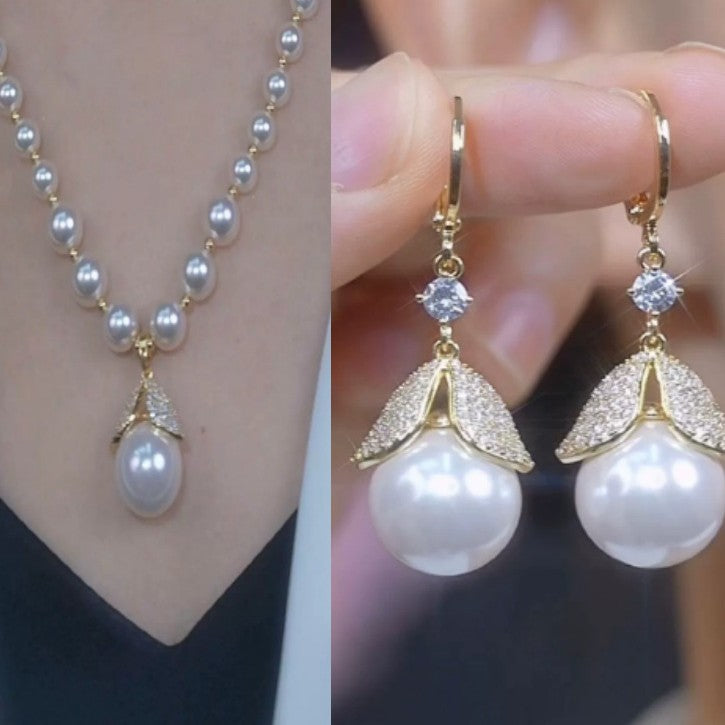 🔥【Compre 1 y obtenga 1 gratis】Nuevo colgante y pendientes de perlas combinables de otoño e invierno