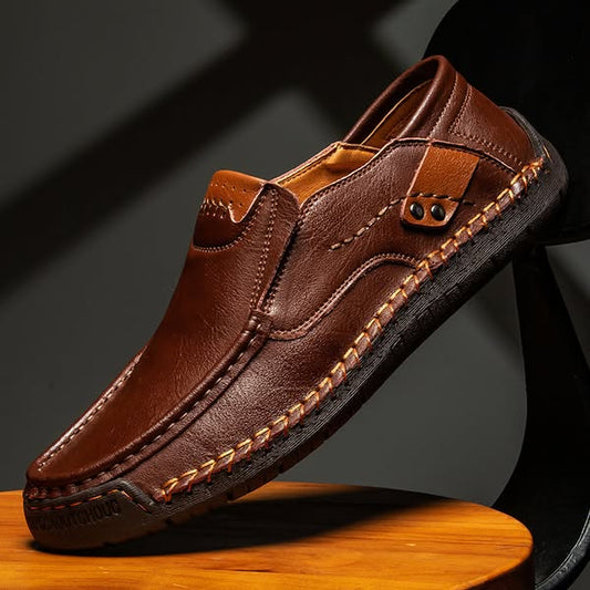 【Tallas 38-48】Zapatos casuales de exterior para hombre, nuevos, cosidos a mano y con suelas suaves.