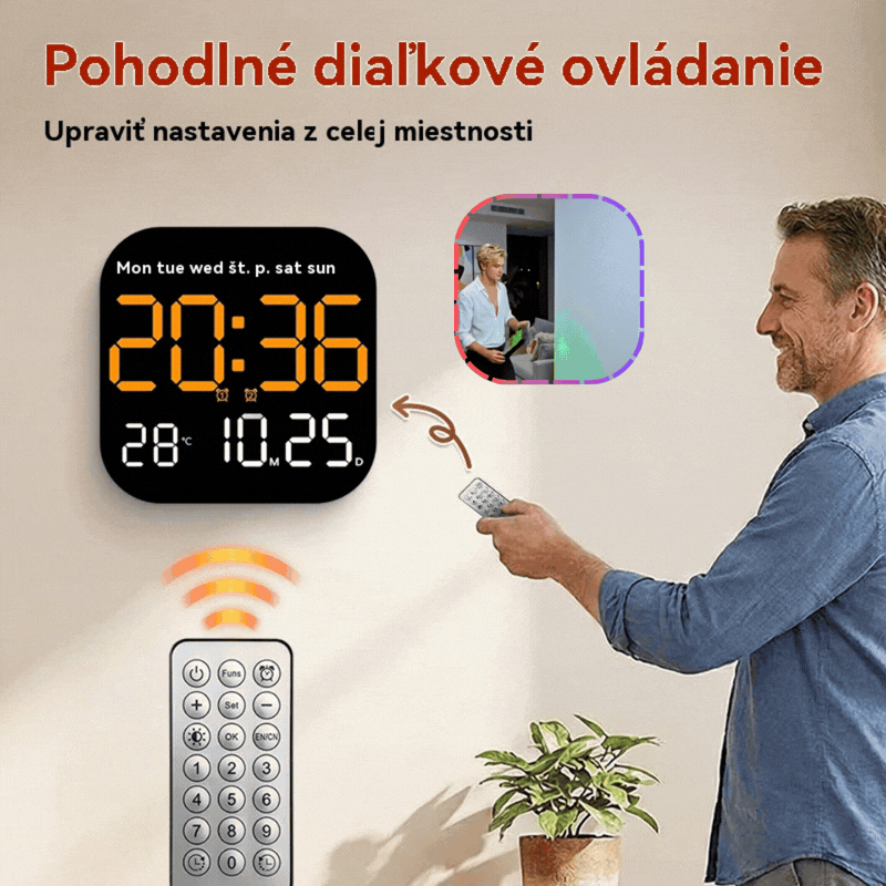 🕰️ 🛏️ Časově omezená 50% sleva! sleva! Digitální hodiny do domácnosti a kanceláře – jemné buzení, rozlučte se s rušivými budíky!