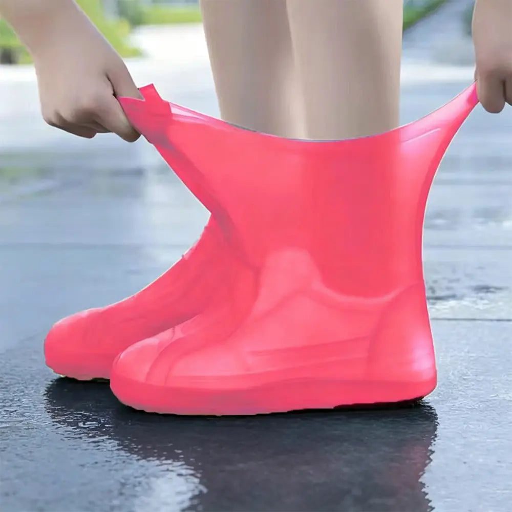 【28-47】Chraňte své tenisky před promočením! Odolné nepromokavé návleky na boty: protiskluzové a skladné – ideální pro nošení v tašce 🌧️