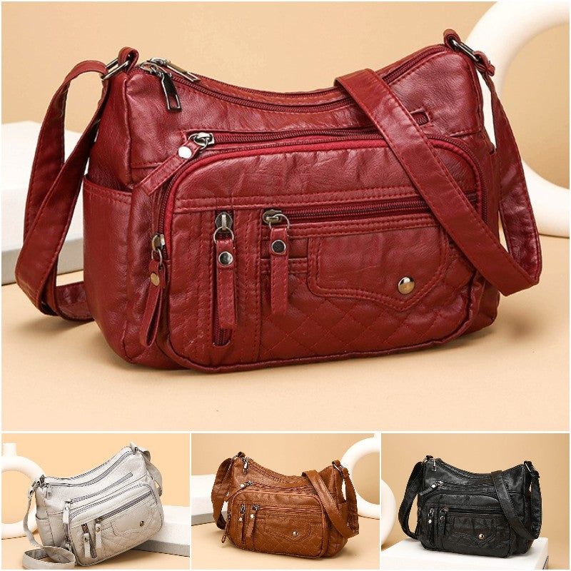 💥👜👜2026 Nová veľkokapacitná mäkká kožená taška cez rameno/prekrížené telo