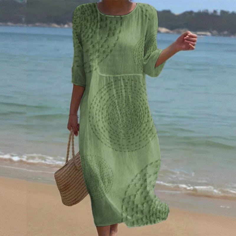 Doprava zdarma 👗【XS-4XL】Elegantní letní volnočasové šaty – prodyšné, pohodlné, univerzální a zeštíhlující.