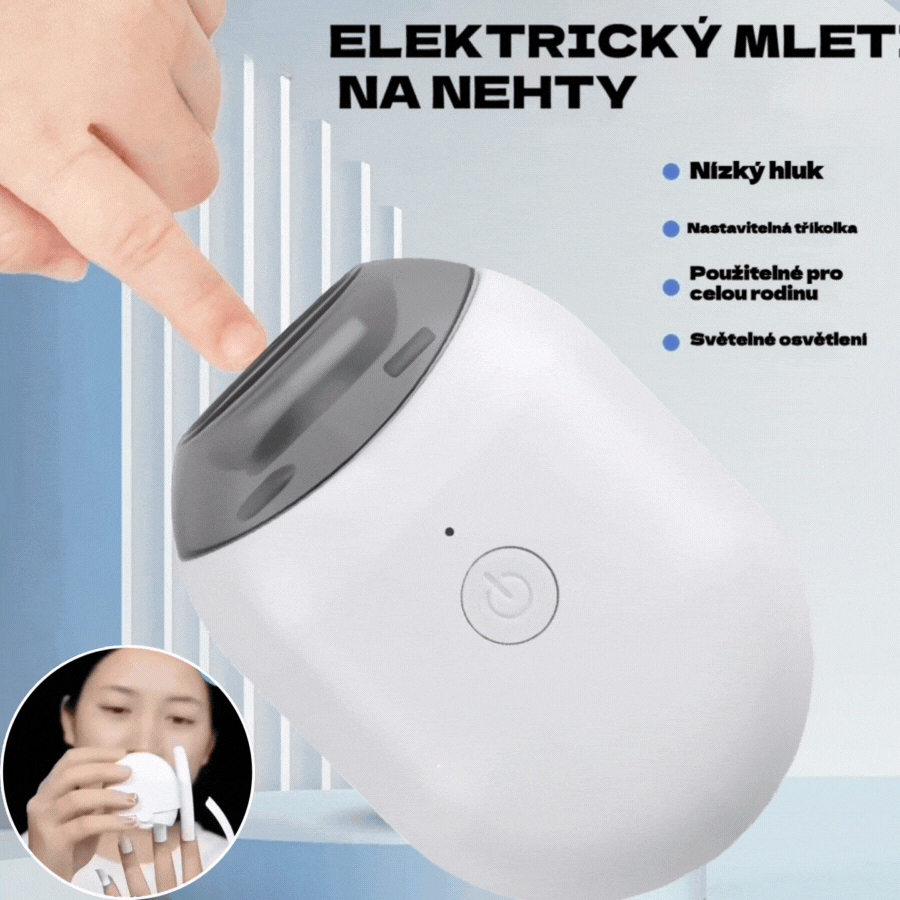 💅 Kupte jeden kus a druhý zdarma! ✨ Automatický pilník na nehty (2 kus), bezpečně a šetrně pečuje o vaše nehty 👶🔧