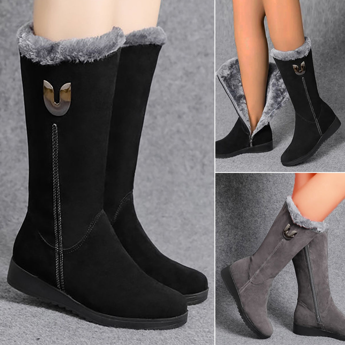 ❤️❤️【35-41】Všestranné sametové sněhule zesílené do poloviny lýtek