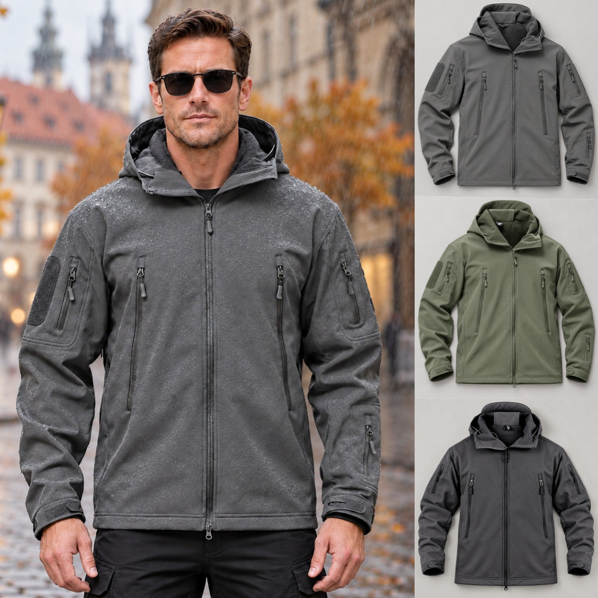 【S–4XL】Kvalitní zimní zateplená bunda s kapucí – voděodolná a větruodolná, vhodná pro outdoor i každodenní nošení.