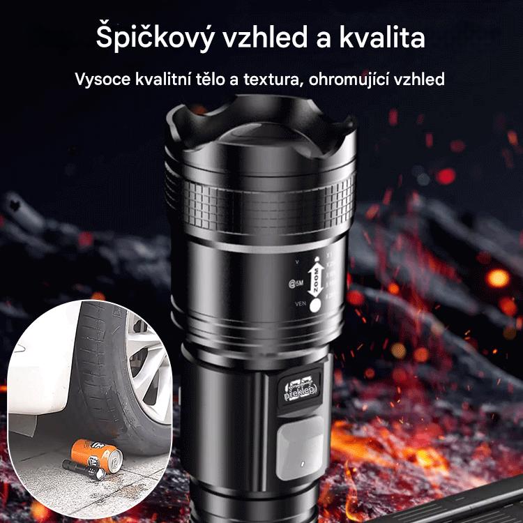 🆕🔦  Nový venkovní hlídkový světlomet, výkonná svítilna na dlouhé střílení