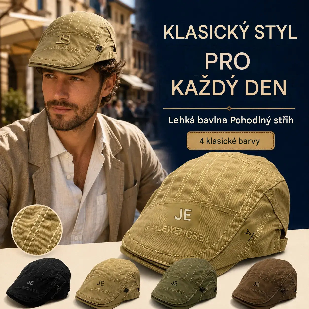 1 kus 560 Kč 💥【Časově omezená nabídka】💥Nový bavlněný baret