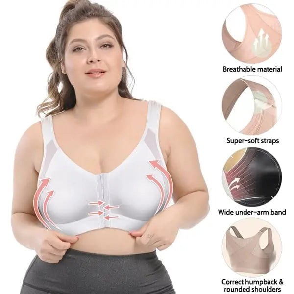 【Vásároljon 1-et, kap 2-t ingyen】🥰(3 db)👙【40-120kg】Teljes fedésű támasztó melltartó